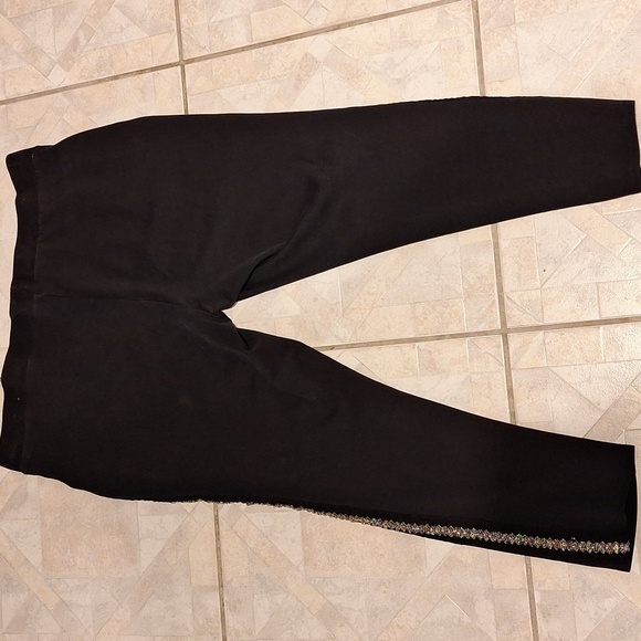 Q women's Lane Bryant stretch black skinny plus size pants size 22 - Picture 3 of 4